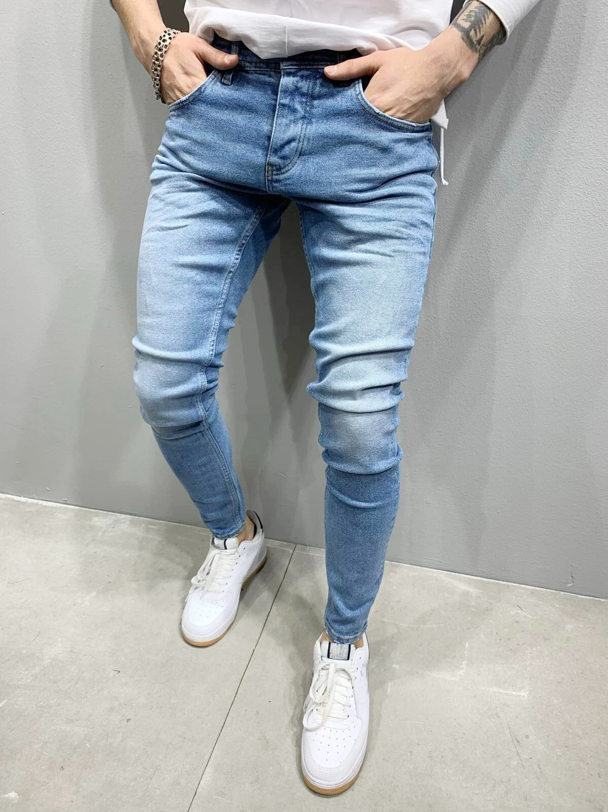 High Quality Men's Stretch Skinny Jeans 17