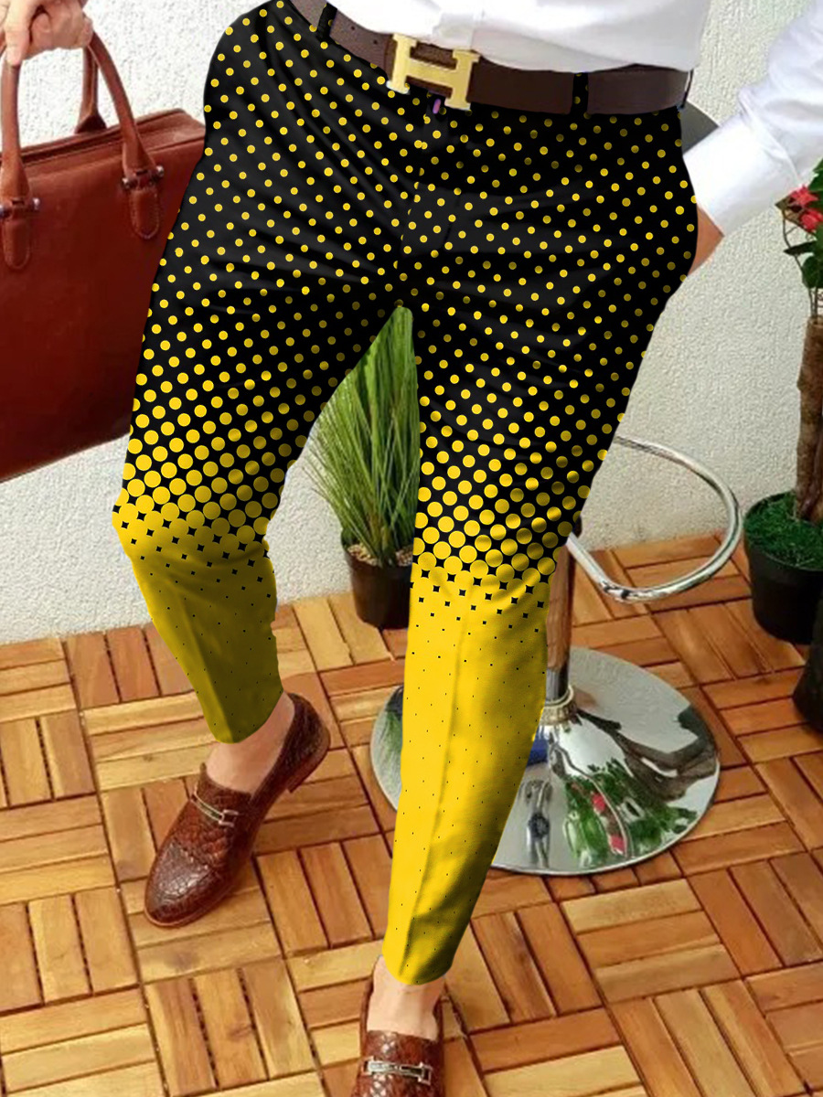 Hot Men's Clothing Fashion Printed Trousers 19