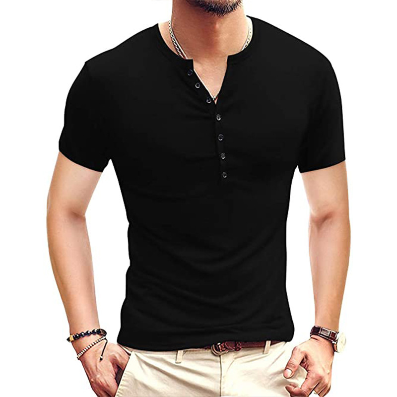 Men's Henley Short Sleeve T-Shirt 50