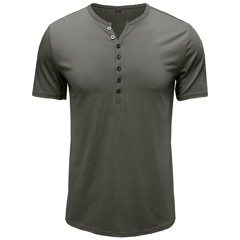Men's Henley Short Sleeve T-Shirt 50