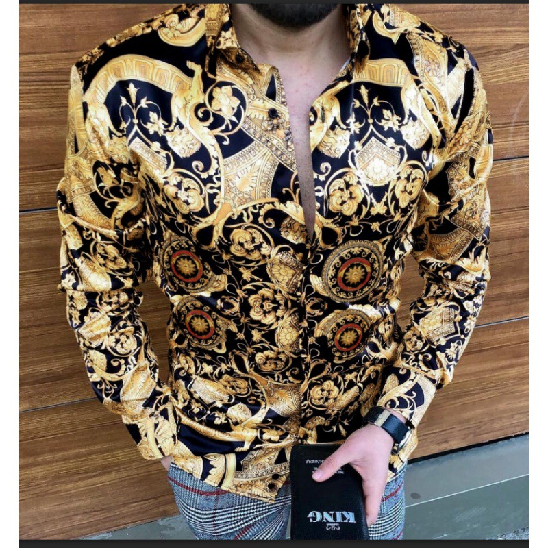 Printed casual lapel shirt top 27 02