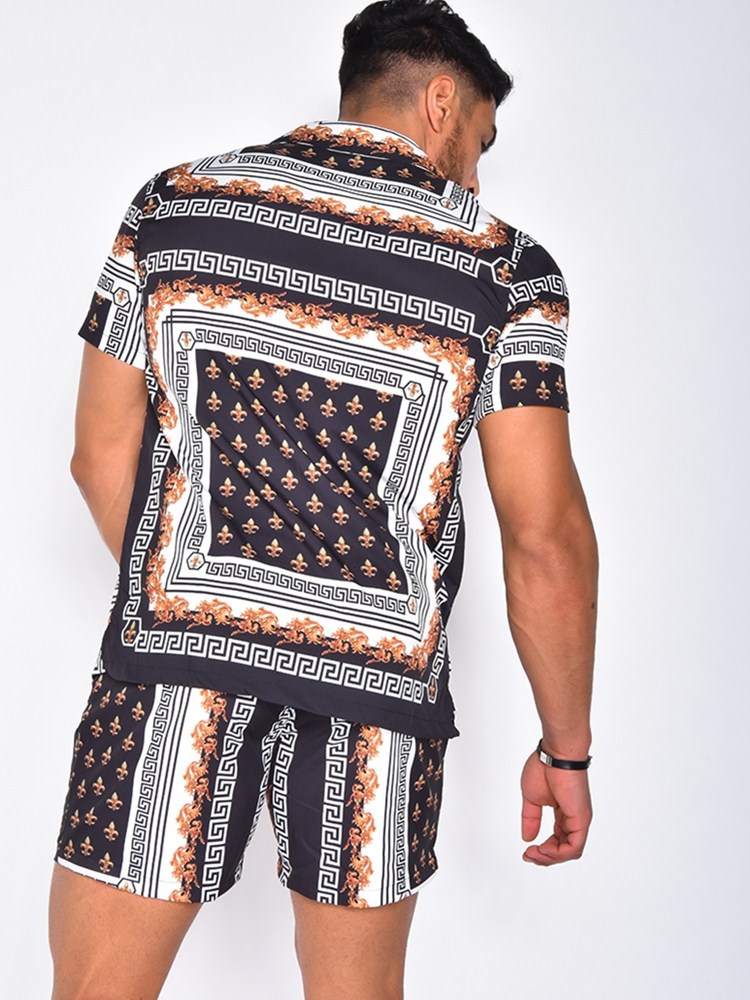 Printed shirt quick-drying suit 2 01