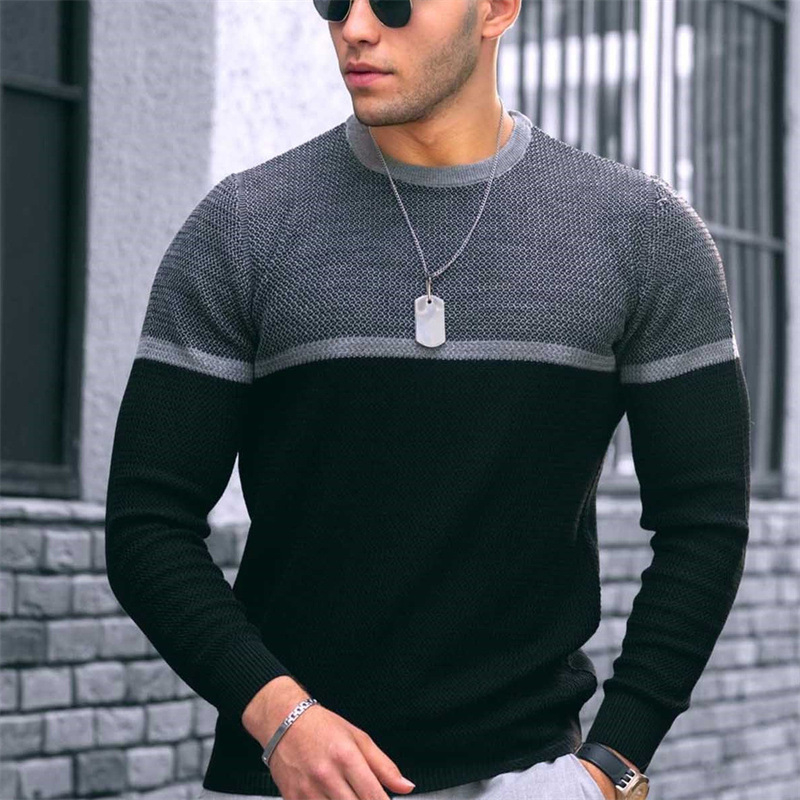 Spring and autumn men's round neck T-shirt casual trend 56