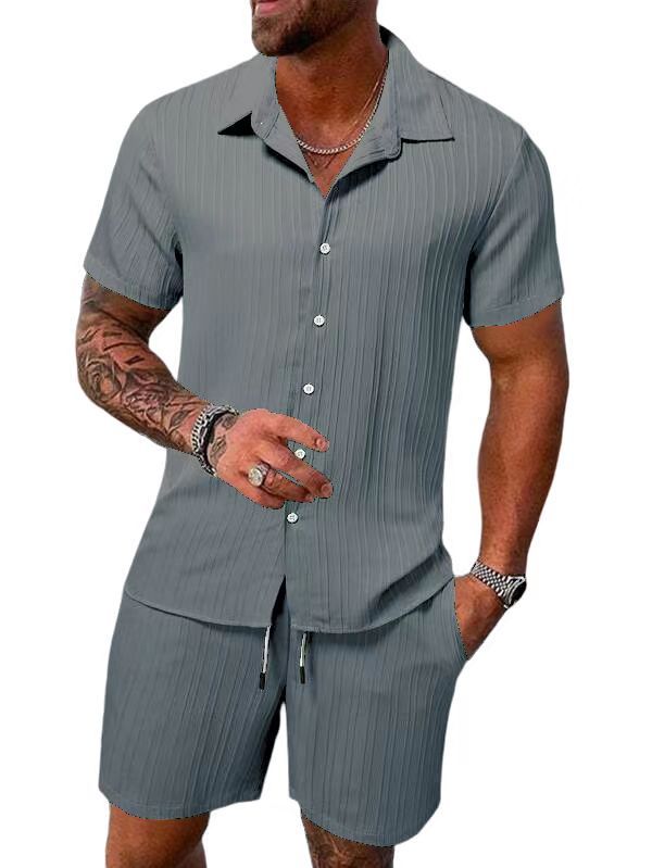 Summer casual short-sleeved shorts suit 13 01
