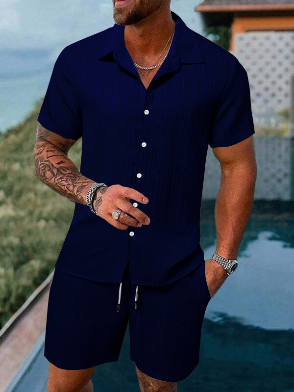 Summer casual short-sleeved shorts suit 13 02