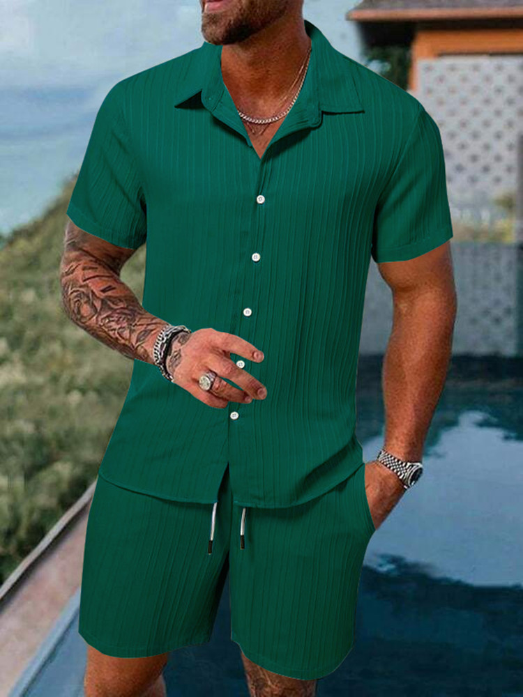 Summer casual short-sleeved shorts suit 13