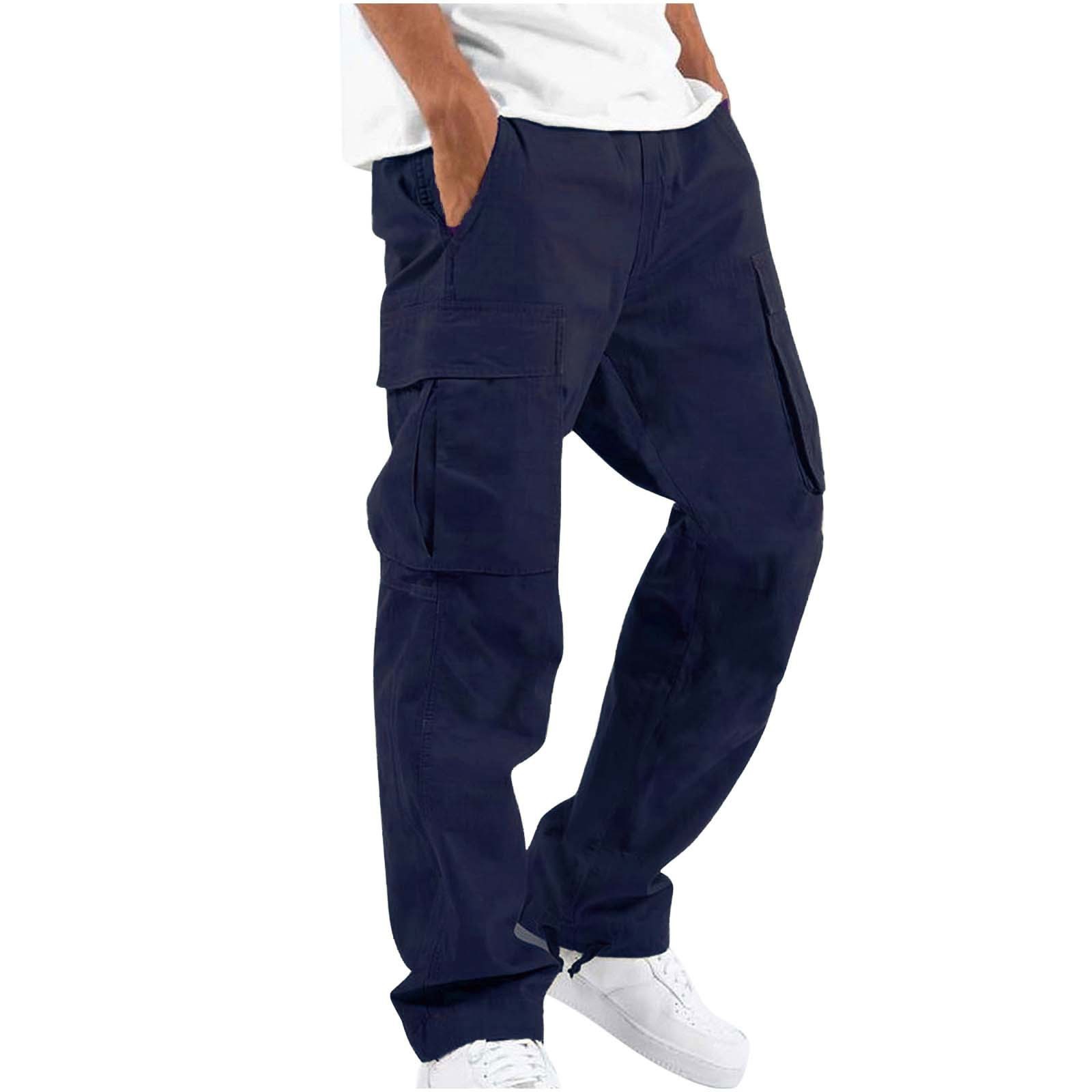 Summer Men's Overalls Drawstring Multi-Pockets Trousers 22